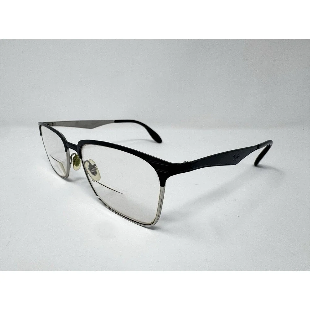 Ray-Ban RB6344 2861 Black Silver Eyeglass Frames 54-17-140 Authentic
